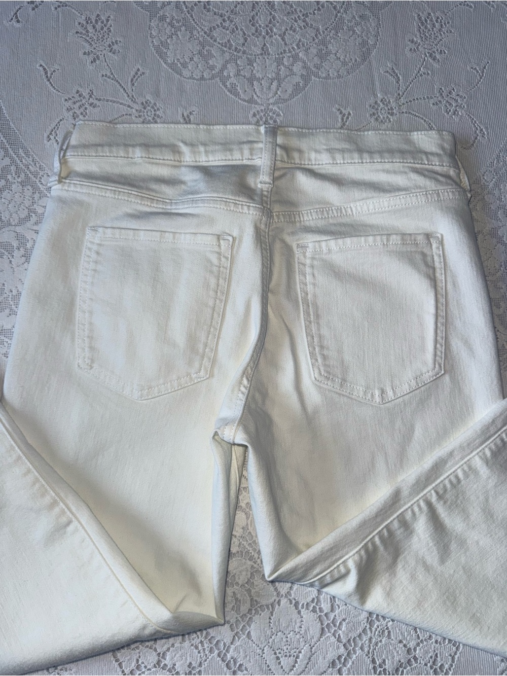 Banana Republic Mr Skinny Fit White Denim Jeans Women’s Petite 30/10 - Picture 10 of 13